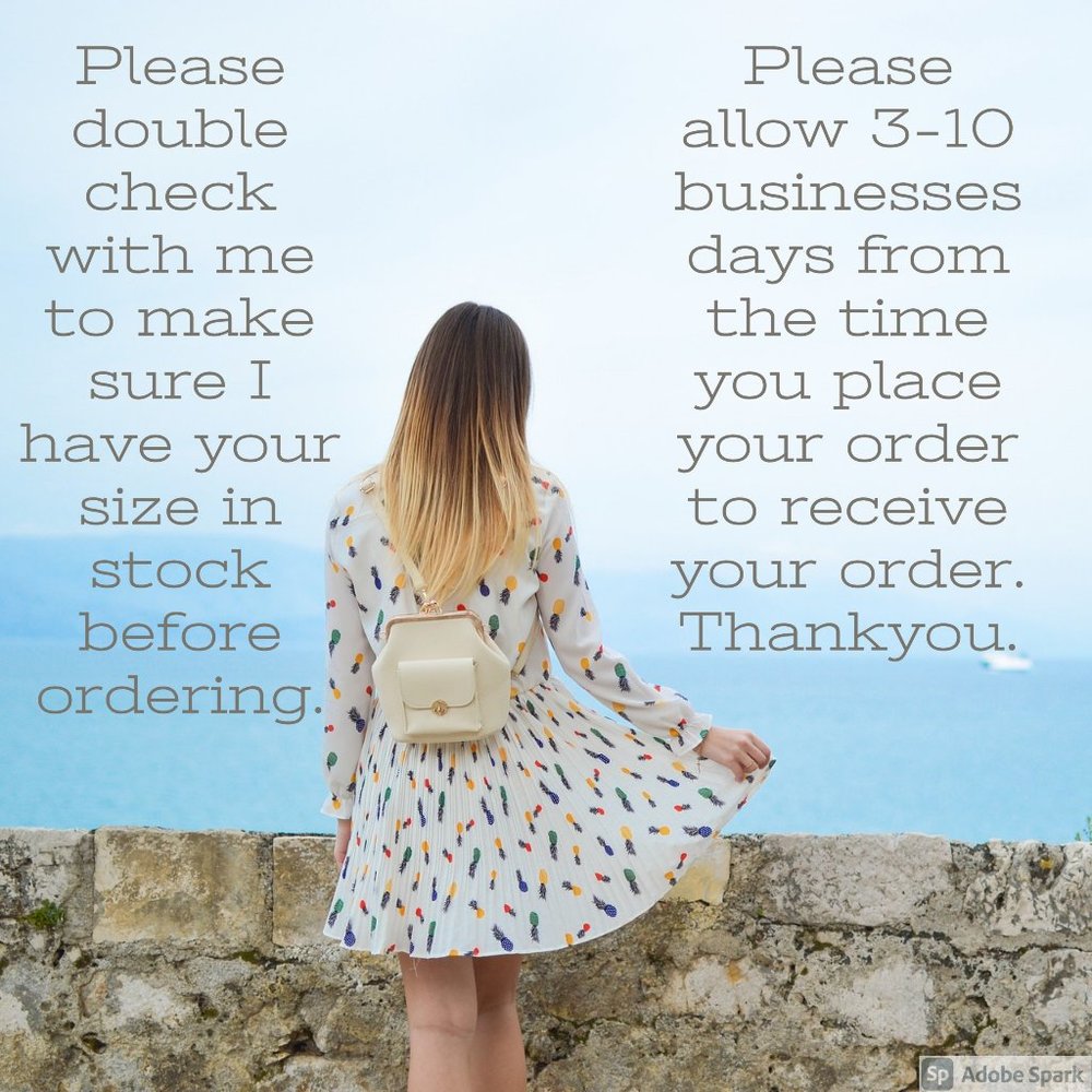 Please contact us first before ordering.